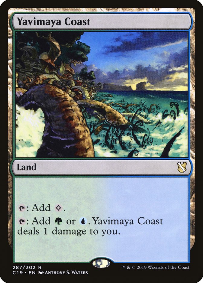 {R} Yavimaya Coast [Commander 2019][C19 287]