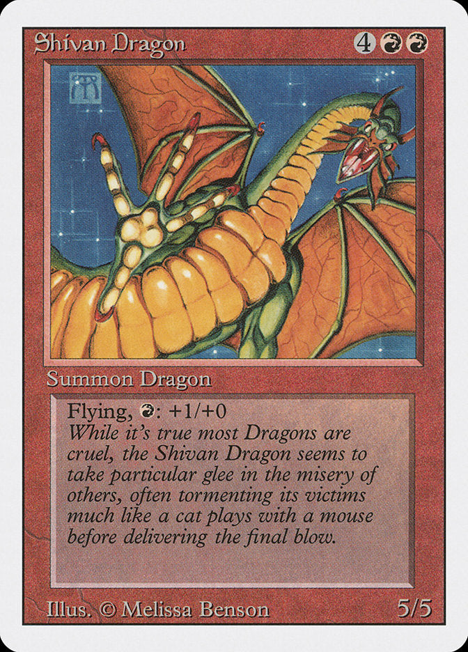 {R} Shivan Dragon [Revised Edition][3ED 177]