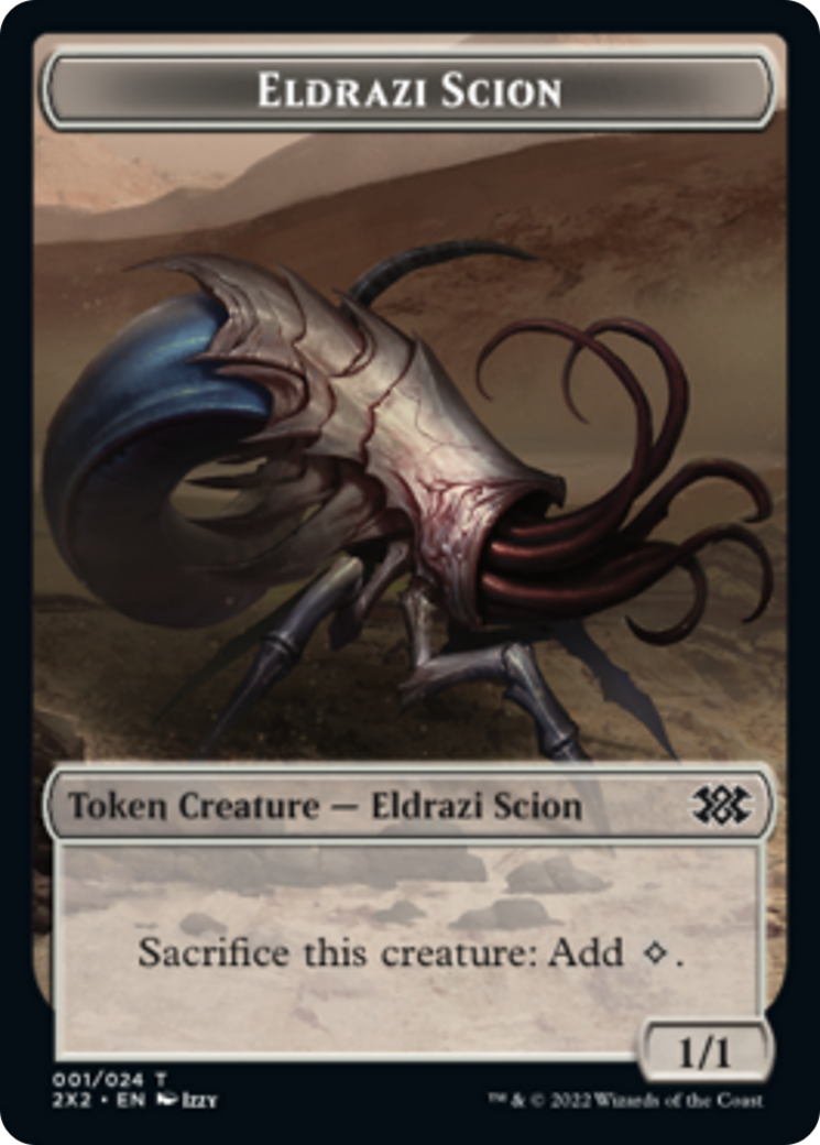 {T} Zombie // Eldrazi Scion Double-sided Token [Double Masters 2022 Tokens][T2X2 12//1]