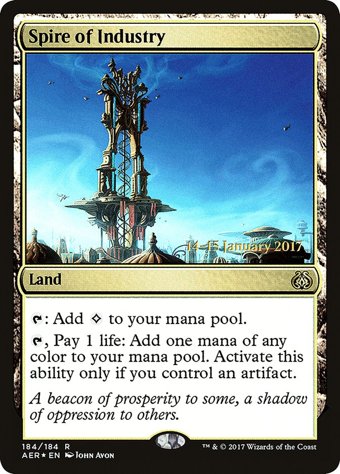 {R} Spire of Industry [Aether Revolt Prerelease Promos][PR AER 184]