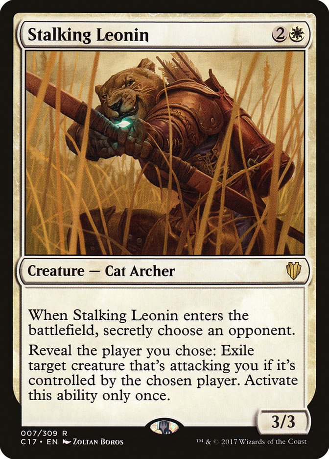 {R} Stalking Leonin [Commander 2017][C17 007]