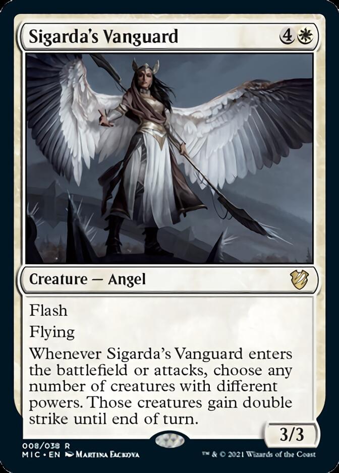 {R} Sigarda's Vanguard [Innistrad: Midnight Hunt Commander][MIC 008]