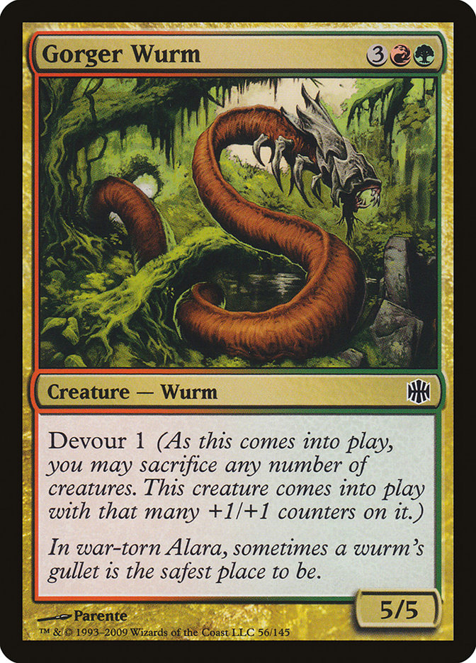 {C} Gorger Wurm [Alara Reborn][ARB 056]