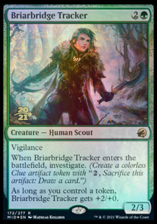 {R} Briarbridge Tracker [Innistrad: Midnight Hunt Prerelease Promos][PR MID 172]