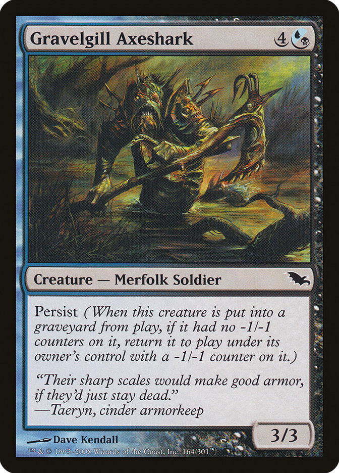 {C} Gravelgill Axeshark [Shadowmoor][SHM 164]