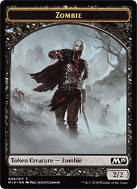 {T} Zombie // Thopter Double-sided Token (Game Night) [Core Set 2019 Tokens][TM19 008]