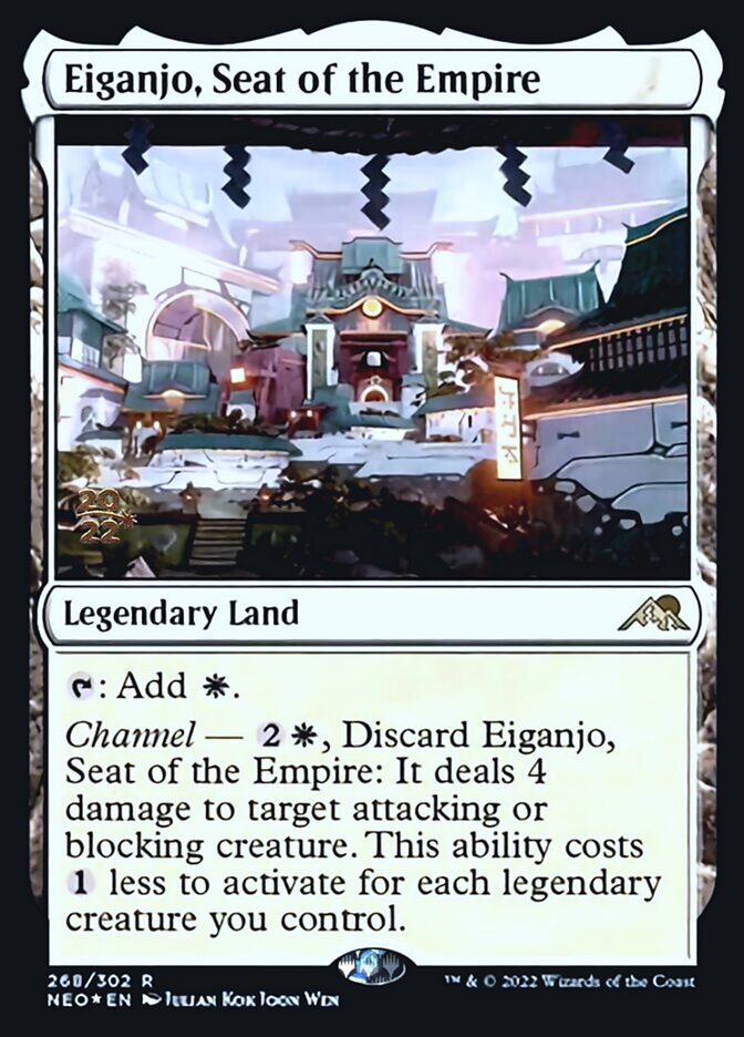 {R} Eiganjo, Seat of the Empire [Kamigawa: Neon Dynasty Prerelease Promos][PR NEO 268]