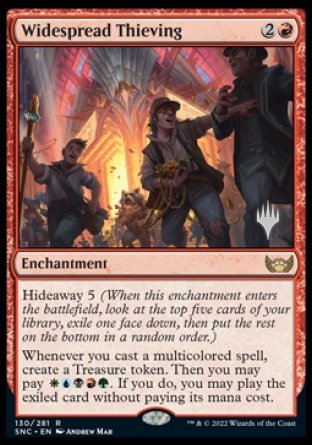 {R} Widespread Thieving (Promo Pack) [Streets of New Capenna Promos][PP SNC 130]