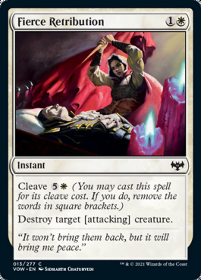 {C} Fierce Retribution [Innistrad: Crimson Vow][VOW 013]