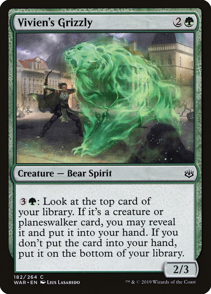 {C} Vivien's Grizzly [War of the Spark][WAR 182]