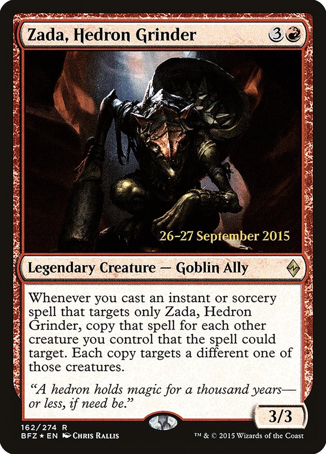 {R} Zada, Hedron Grinder [Battle for Zendikar Prerelease Promos][PR BFZ 162]