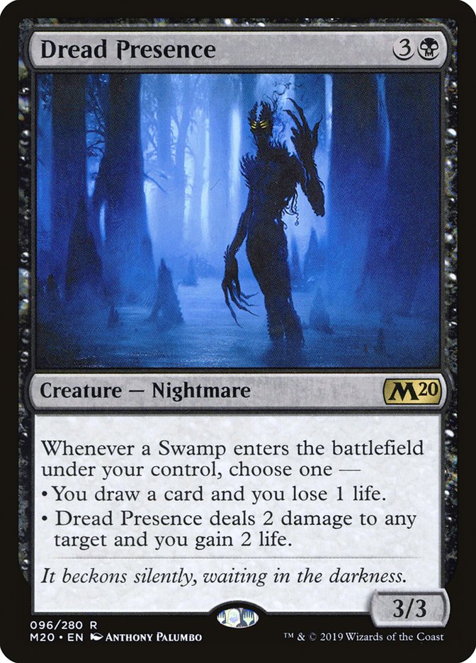 {R} Dread Presence [Core Set 2020][M20 096]