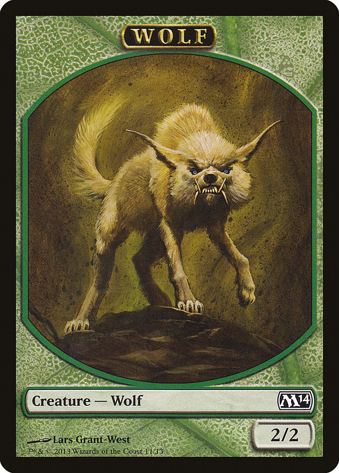 {T} Wolf Token [Magic 2014 Tokens][TM14 011]