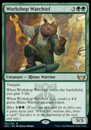 {R} Workshop Warchief (Promo Pack) [Streets of New Capenna Promos][PP SNC 165]