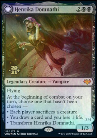 {@R} Henrika Domnathi // Henrika, Infernal Seer [Innistrad: Crimson Vow Prerelease Promos][PR VOW 119]