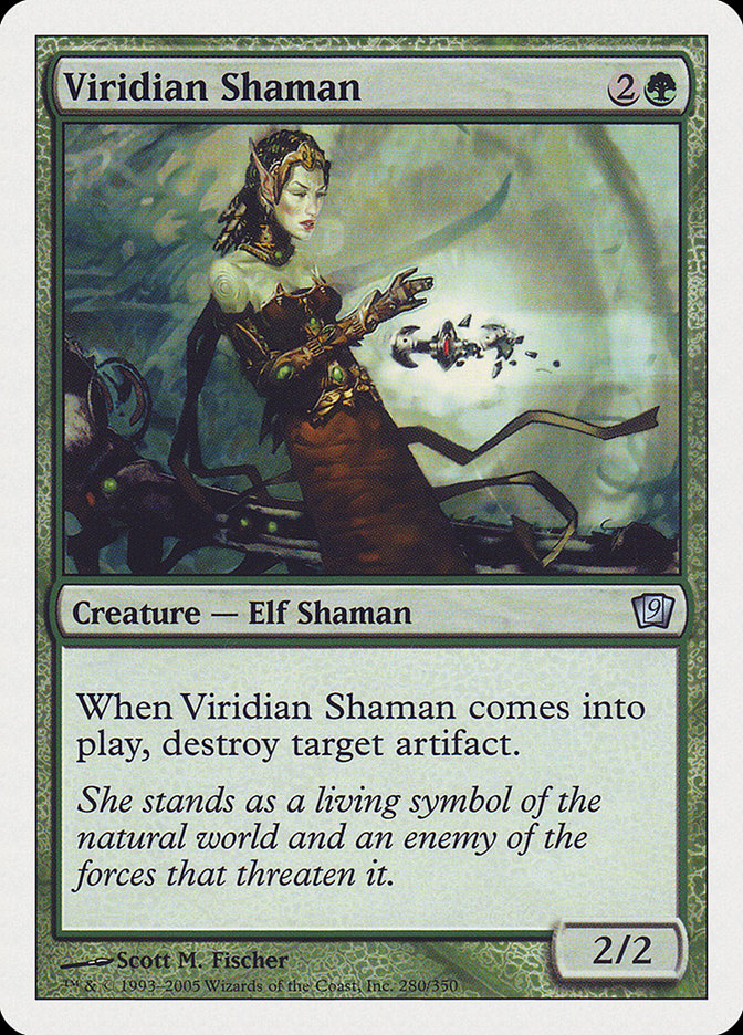 {C} Viridian Shaman [Ninth Edition][9ED 280]