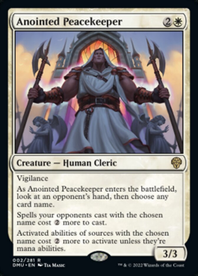 {@R} Anointed Peacekeeper [Dominaria United][DMU 002]