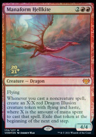 {@R} Manaform Hellkite [Innistrad: Crimson Vow Prerelease Promos][PR VOW 170]