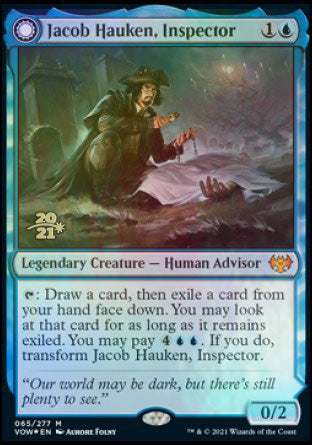 {@R} Jacob Hauken, Inspector // Hauken's Insight [Innistrad: Crimson Vow Prerelease Promos][PR VOW 065]