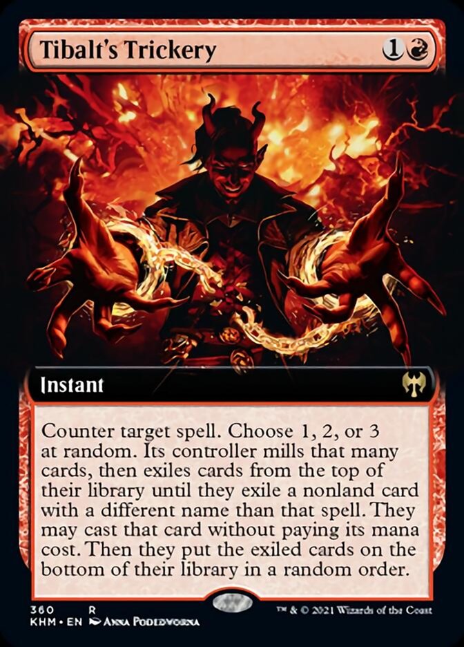 {R} Tibalt's Trickery (Extended Art) [Kaldheim][KHM 360]