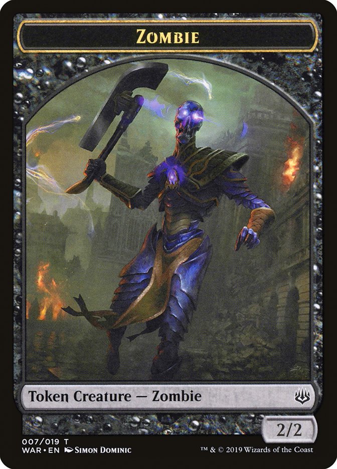 {T} Zombie Token [War of the Spark Tokens][TWAR 007]