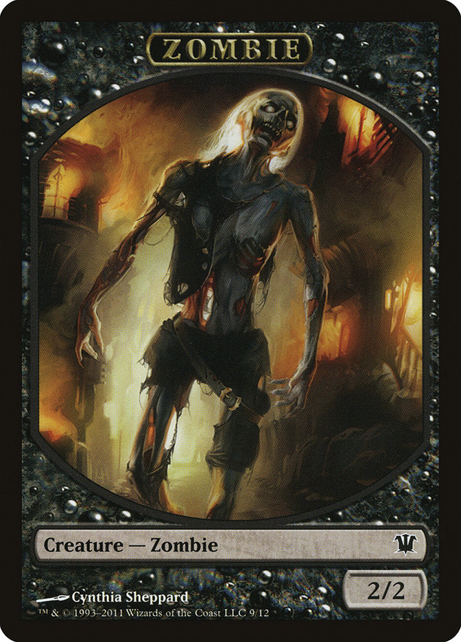 {T} Zombie Token (9/12) [Innistrad Tokens][TISD 009]