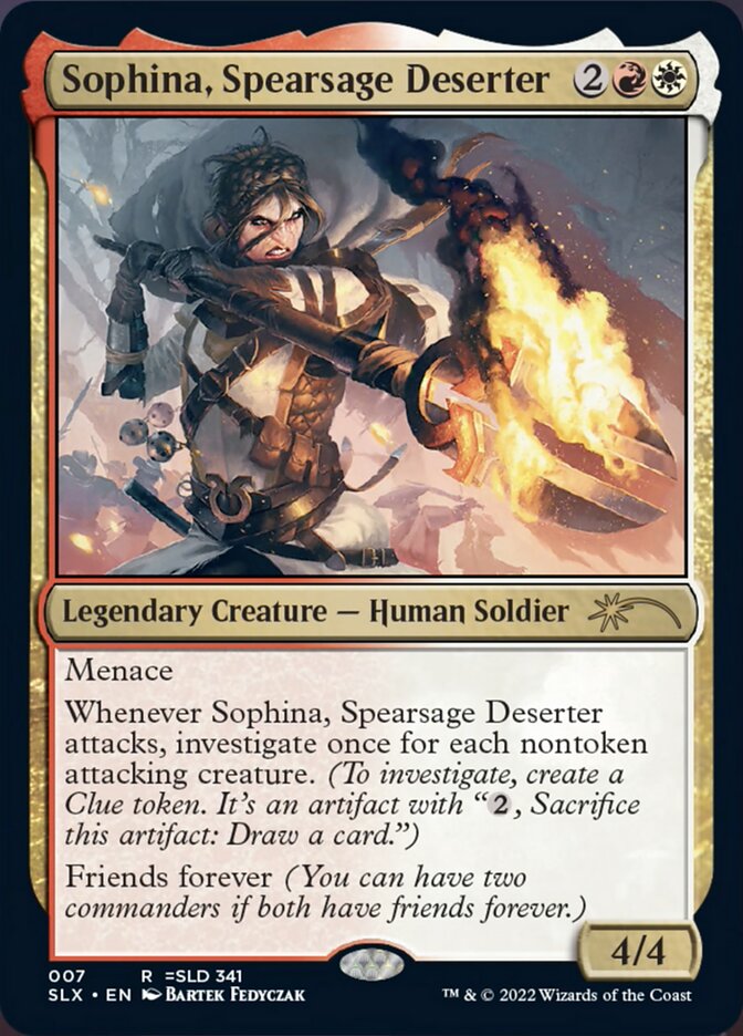 {R} Sophina, Spearsage Deserter [Secret Lair: Universes Within][SLX 007]