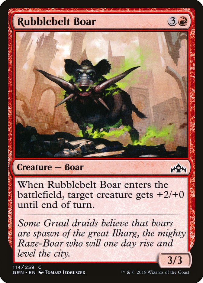 {C} Rubblebelt Boar [Guilds of Ravnica][GRN 114]