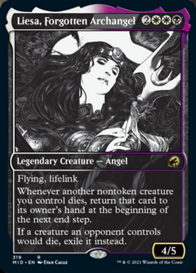 {R} Liesa, Forgotten Archangel (Showcase Eternal Night) [Innistrad: Midnight Hunt][MID 319]