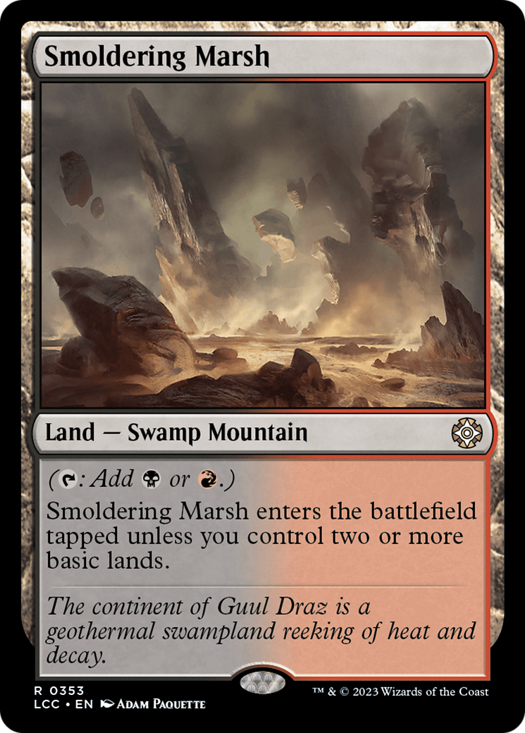 {R} Smoldering Marsh [The Lost Caverns of Ixalan Commander][LCC 353]