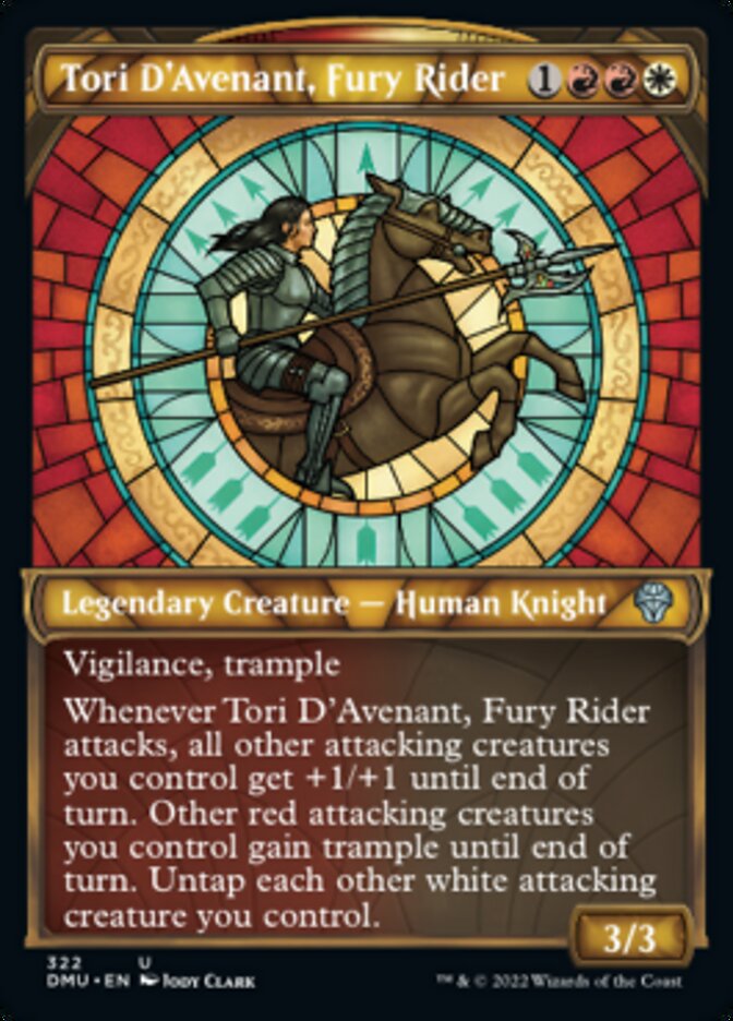 {@C} Tori D'Avenant, Fury Rider (Showcase) [Dominaria United][DMU 322]