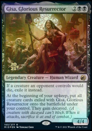 {R} Gisa, Glorious Resurrector [Innistrad: Midnight Hunt Prerelease Promos][PR MID 103]