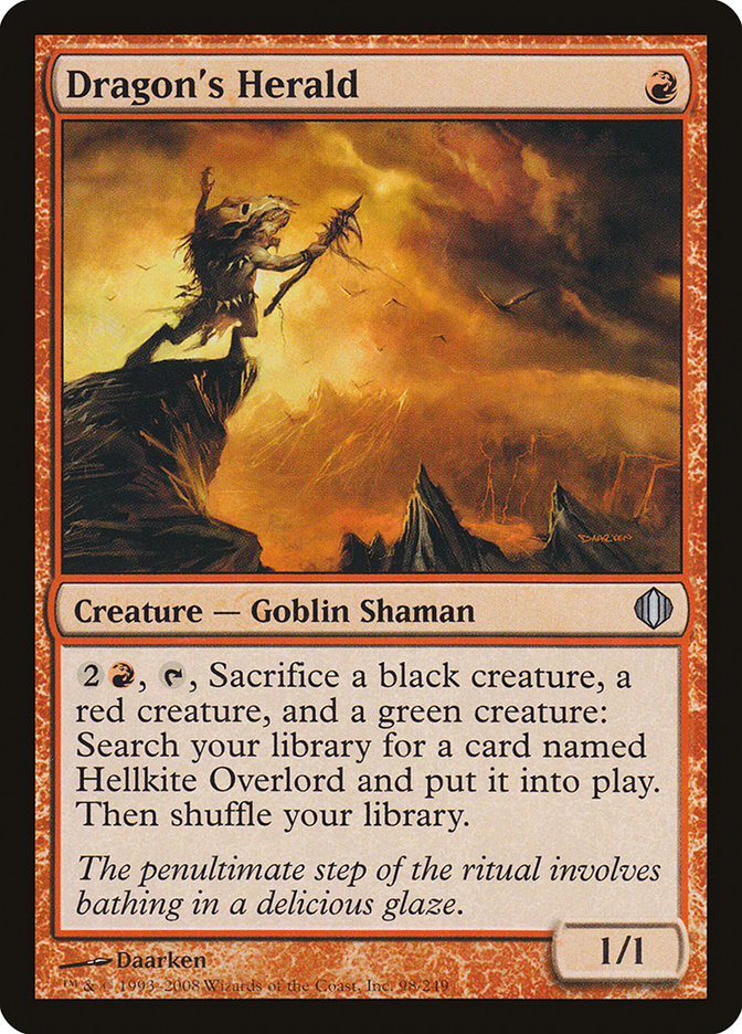 {C} Dragon's Herald [Shards of Alara][ALA 098]