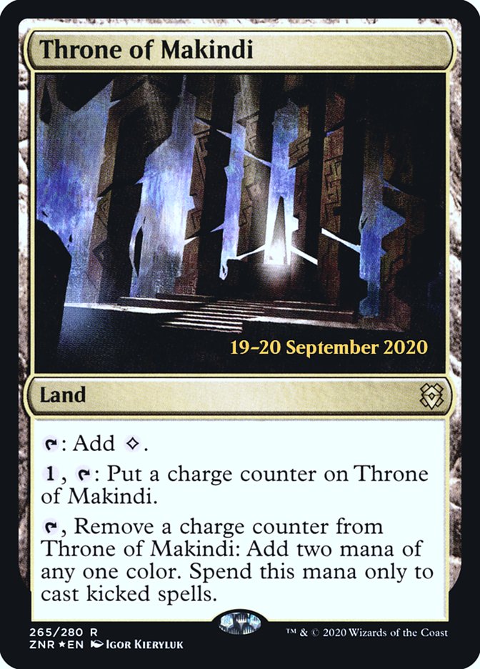 {R} Throne of Makindi [Zendikar Rising Prerelease Promos][PR ZNR 265]