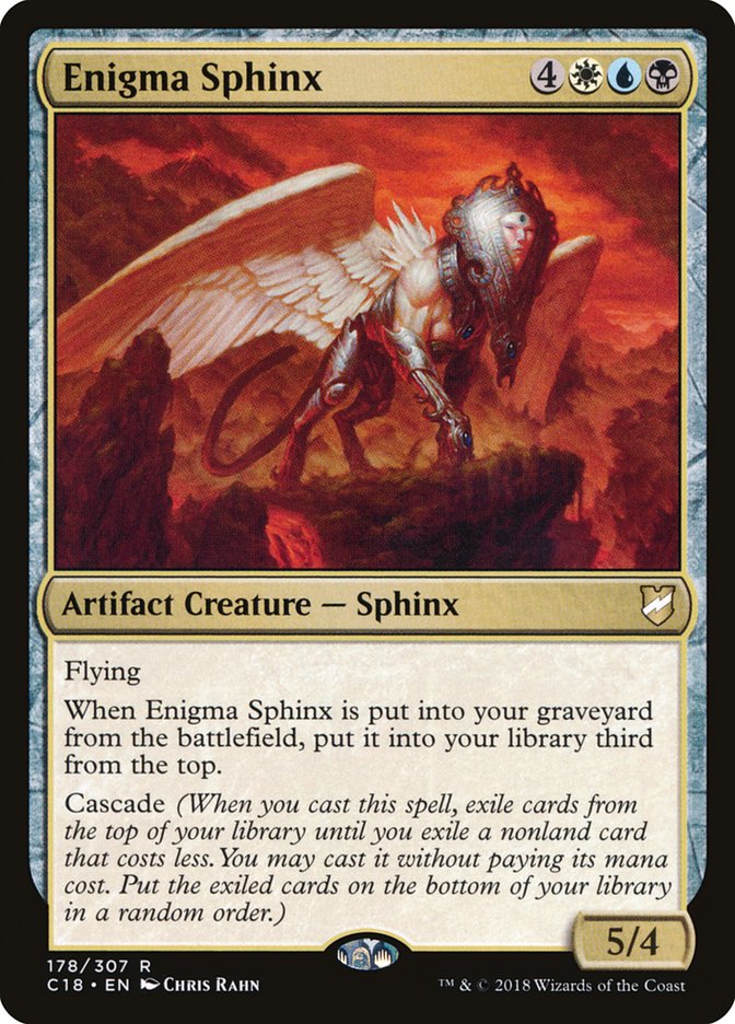 {R} Enigma Sphinx [Commander 2018][C18 178]