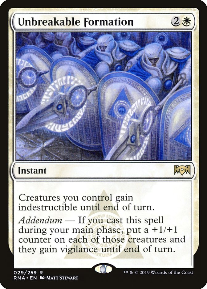 {R} Unbreakable Formation [Ravnica Allegiance][RNA 029]