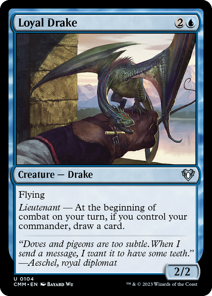 {C} Loyal Drake [Commander Masters][CMM 104]