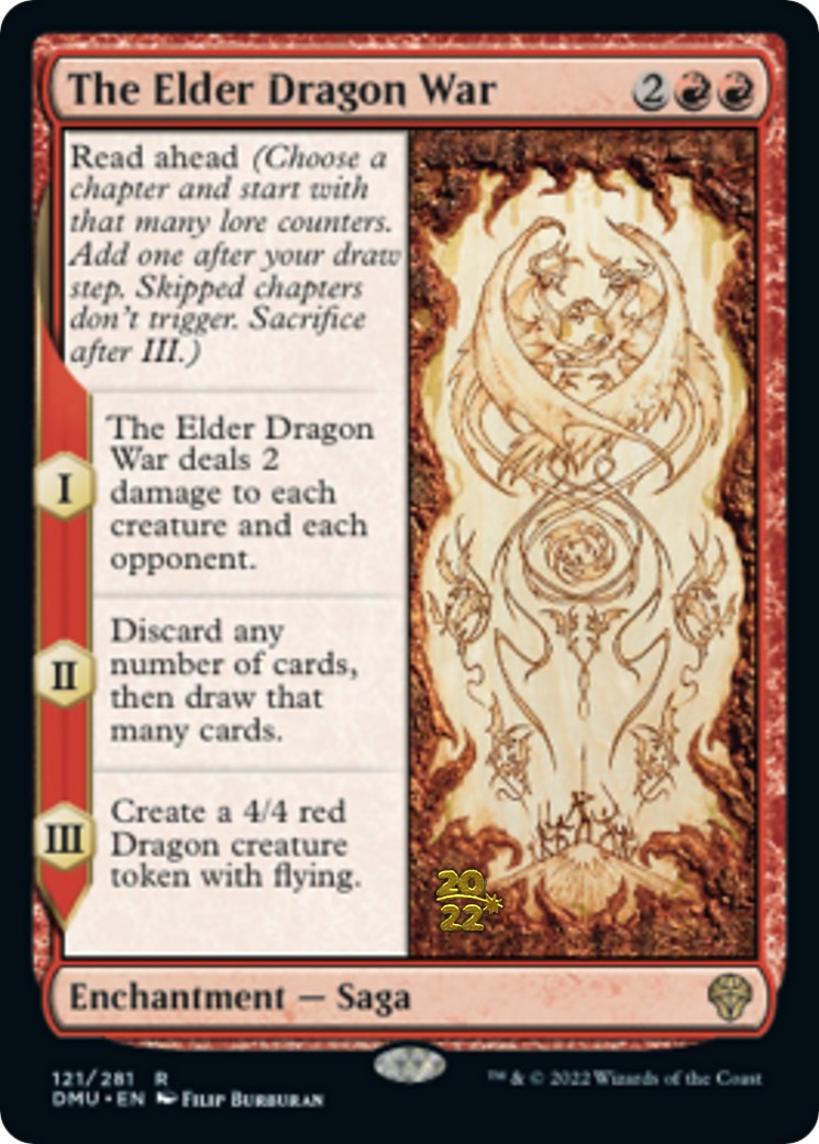 {@R} The Elder Dragon War [Dominaria United Prerelease Promos][PR DMU 121]