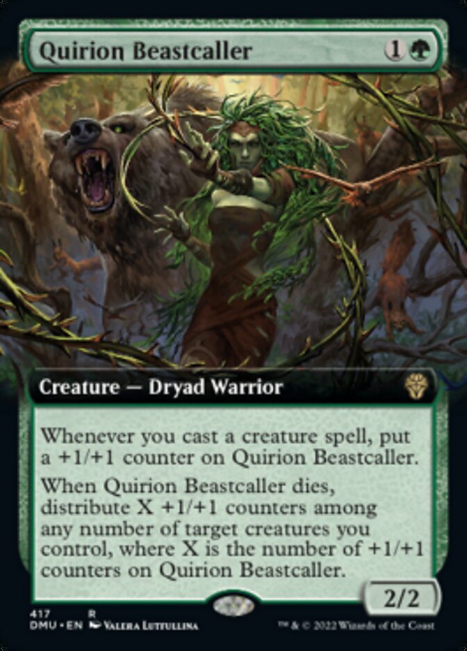 {@R} Quirion Beastcaller (Extended Art) [Dominaria United][DMU 417]