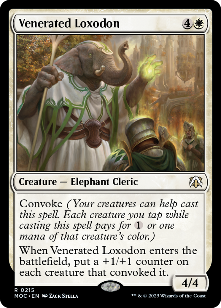 {R} Venerated Loxodon [March of the Machine Commander][MOC 215]