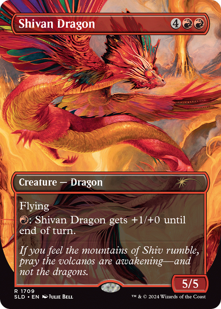 {R} Shivan Dragon [Secret Lair Drop Series][SLD 1709]