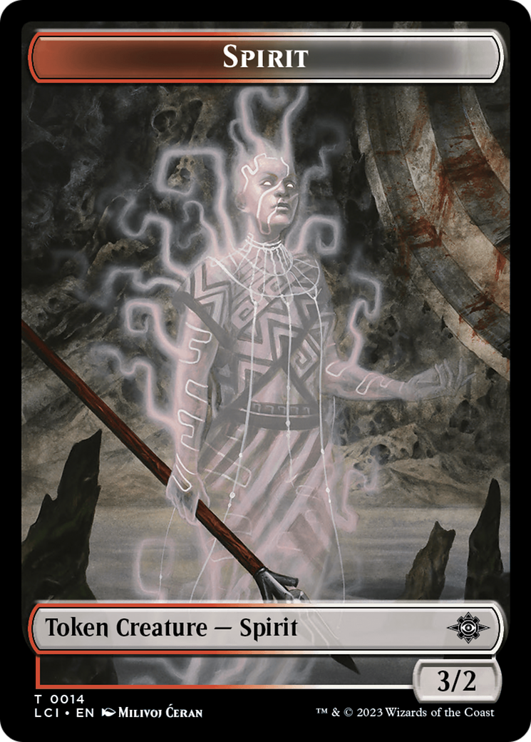 {T} Vampire // Spirit Double-Sided Token [The Lost Caverns of Ixalan Tokens][TLCI 4//14]