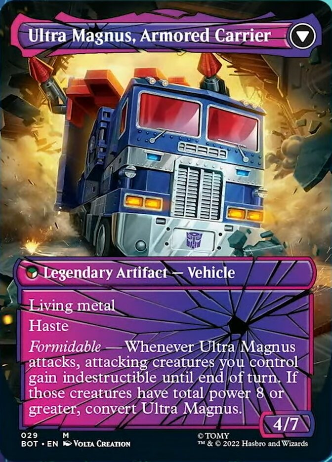 {R} Ultra Magnus, Tactician // Ultra Magnus, Armored Carrier (Shattered Glass) [Transformers][BOT 029]