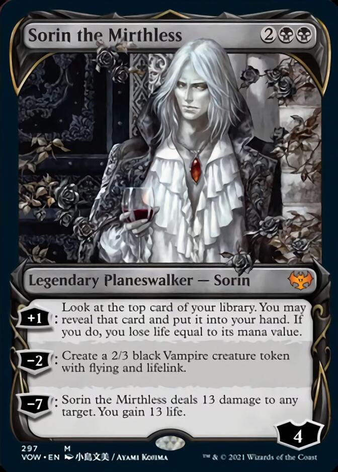 {R} Sorin the Mirthless (Showcase Fang Frame) [Innistrad: Crimson Vow][VOW 297]