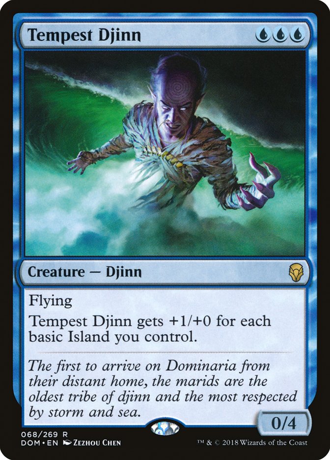 {R} Tempest Djinn [Dominaria][DOM 068]