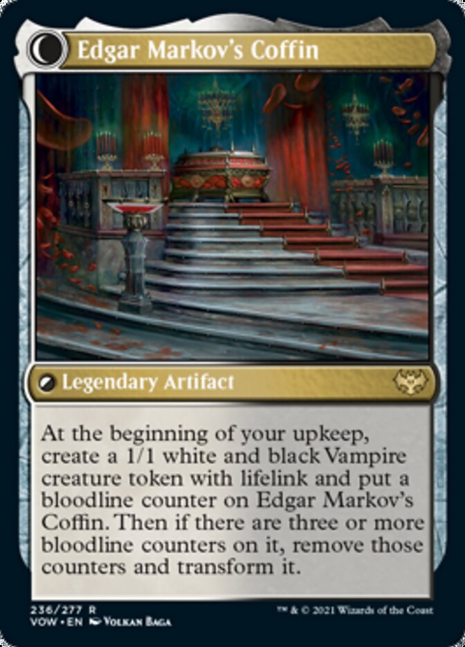 {R} Edgar, Charmed Groom // Edgar Markov's Coffin [Innistrad: Crimson Vow][VOW 236]