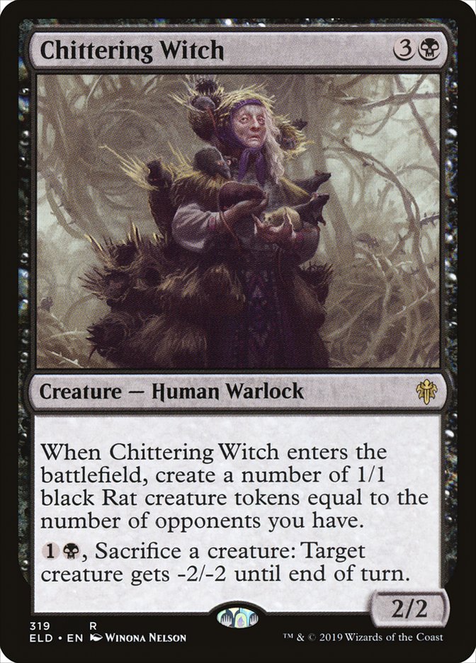 {R} Chittering Witch [Throne of Eldraine][ELD 319]