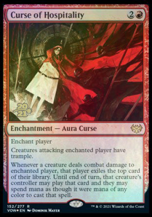 {@R} Curse of Hospitality [Innistrad: Crimson Vow Prerelease Promos][PR VOW 152]