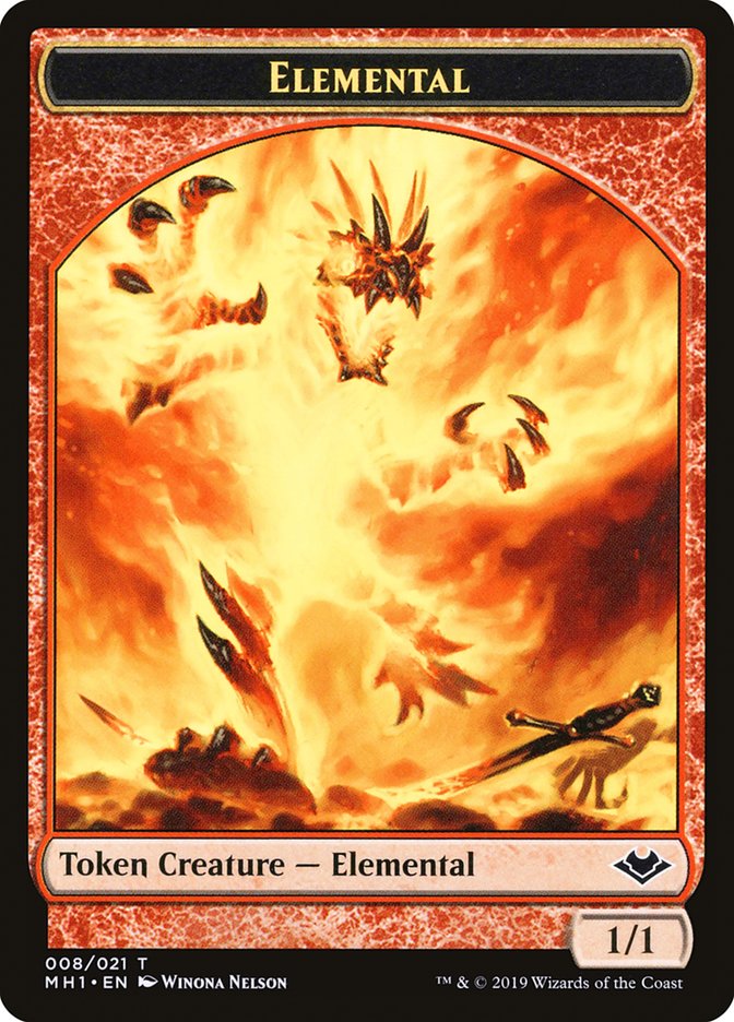 {T} Angel (002) // Elemental (008) Double-sided Token [Modern Horizons Tokens][TMH1 002]