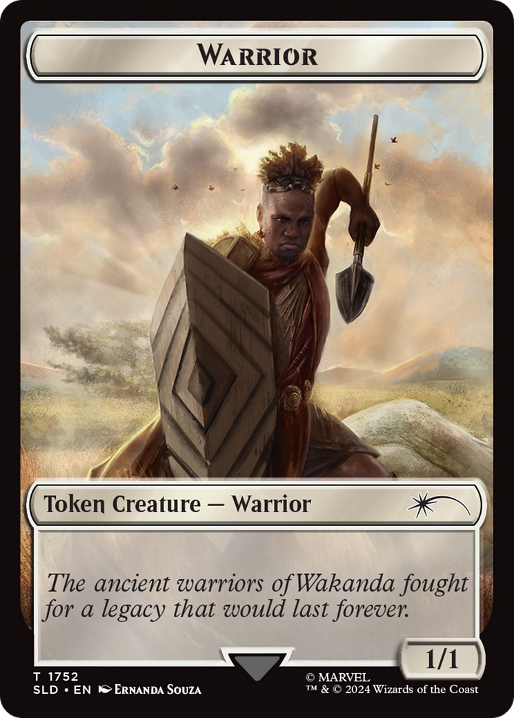 {T} Warrior Token (Rainbow Foil) [Secret Lair Drop Series][RBF SLD 1752]